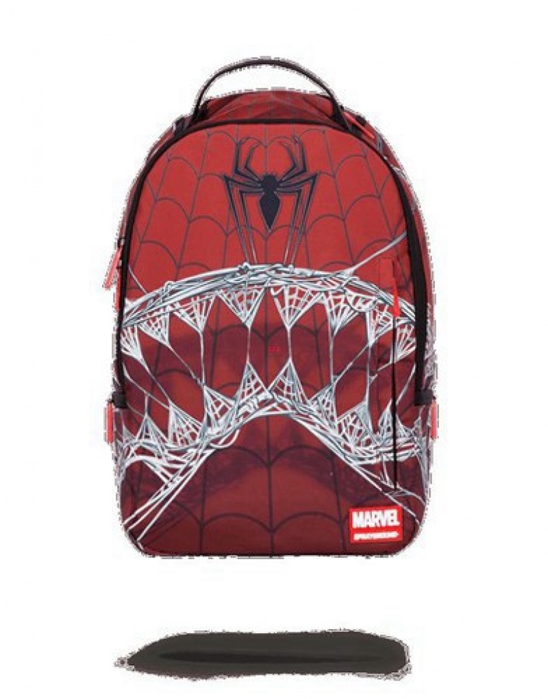 Red Sprayground Marvel Backpacks | 65719-TFHC