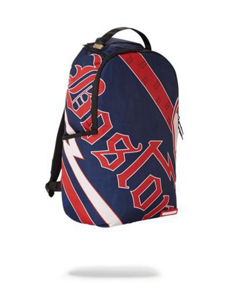 Red Sprayground Mlb Boston Sox Backpacks | 74391-SGVN