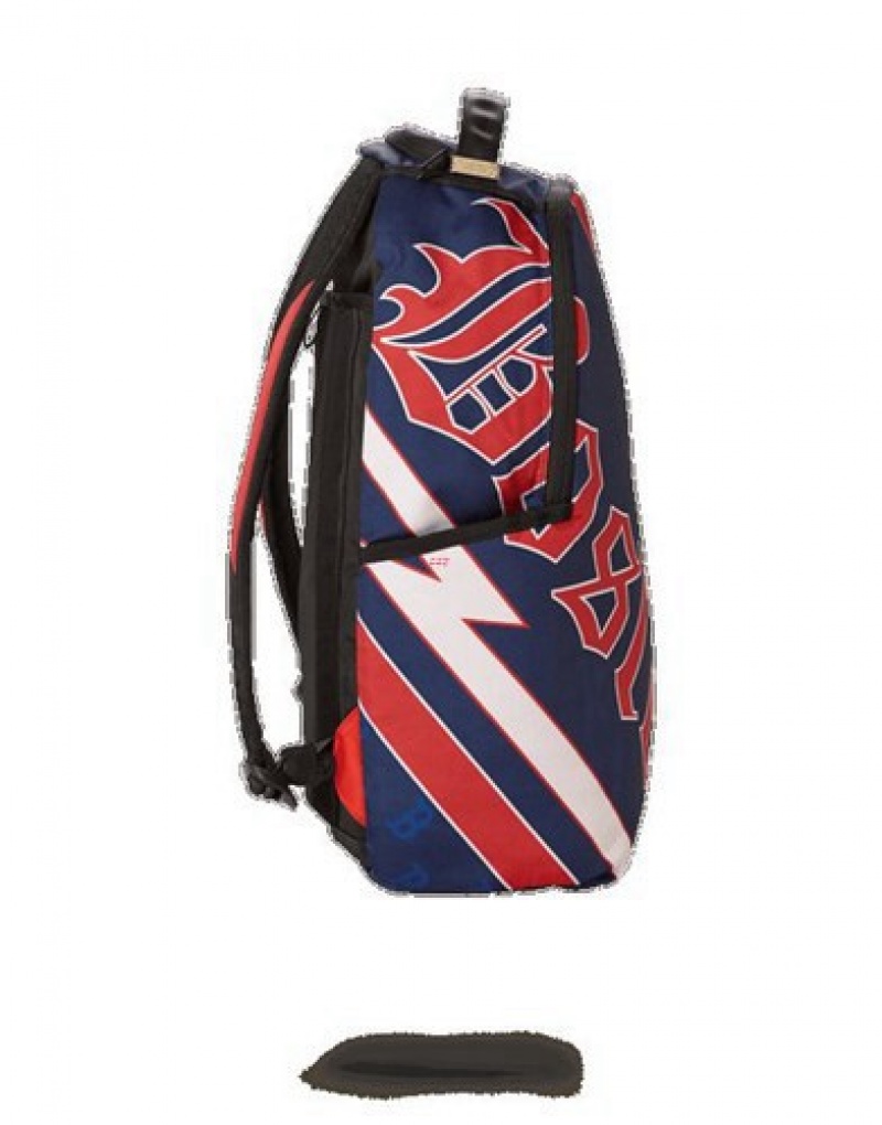 Red Sprayground Mlb Boston Sox Backpacks | 74391-SGVN