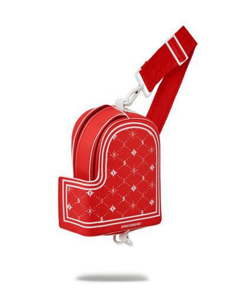 Red Sprayground Modus Operandi Crossbody Bags | 46752-XNBM