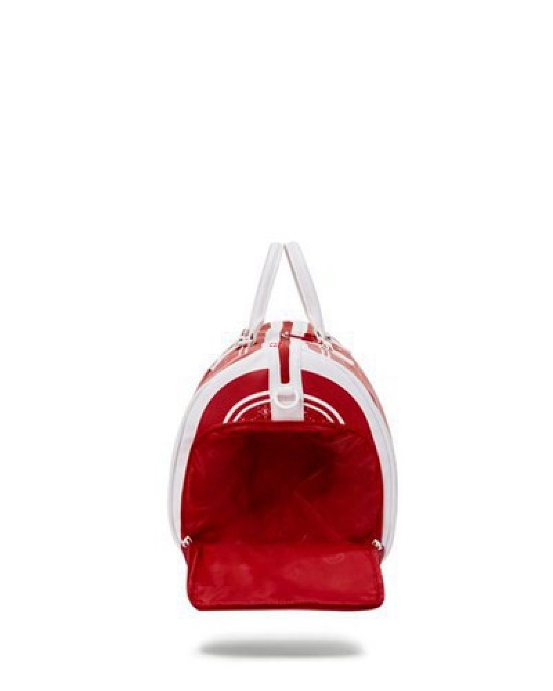 Red Sprayground Modus Operandi Duffle Bags | 43701-JHNL