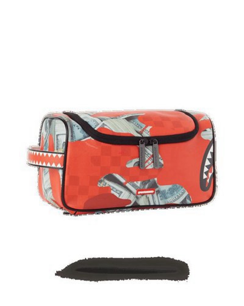 Red Sprayground Money Camo Bags | 76059-STZH