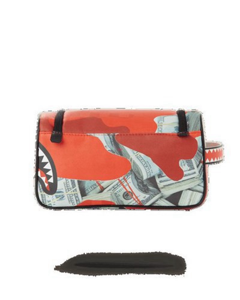 Red Sprayground Money Camo Bags | 76059-STZH