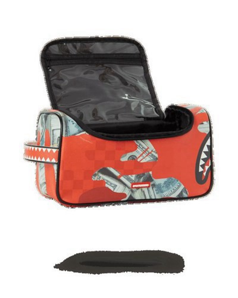 Red Sprayground Money Camo Bags | 76059-STZH