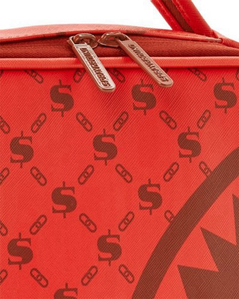 Red Sprayground Moneygram Brick Snack Aka Money Pack | 95018-SGJT