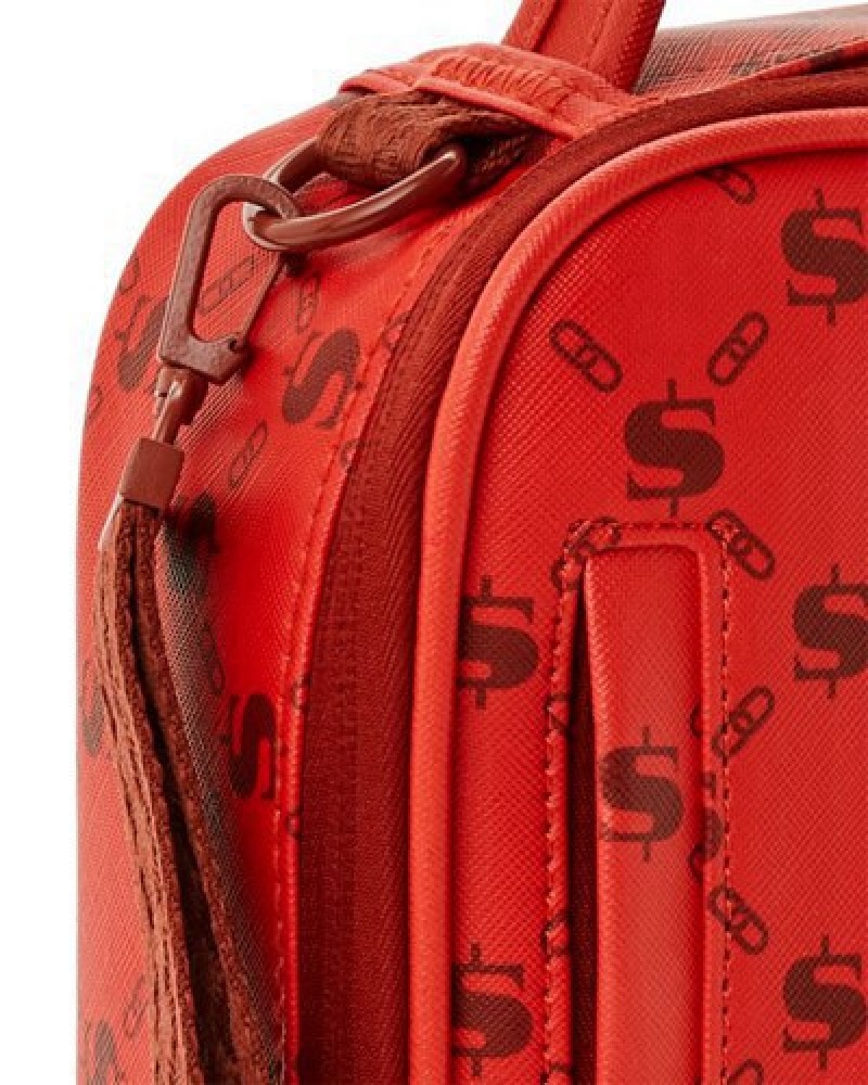 Red Sprayground Moneygram Brick Snack Aka Money Pack | 95018-SGJT