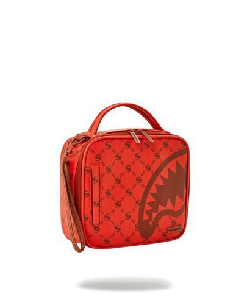 Red Sprayground Moneygram Brick Snack Aka Money Pack | 95018-SGJT