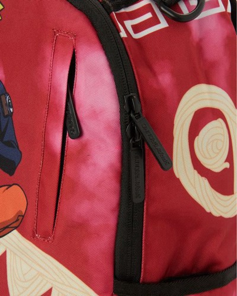 Red Sprayground Naruto Ramen Shark Backpacks | 85926-RMPC