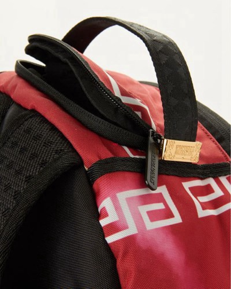 Red Sprayground Naruto Ramen Shark Backpacks | 85926-RMPC