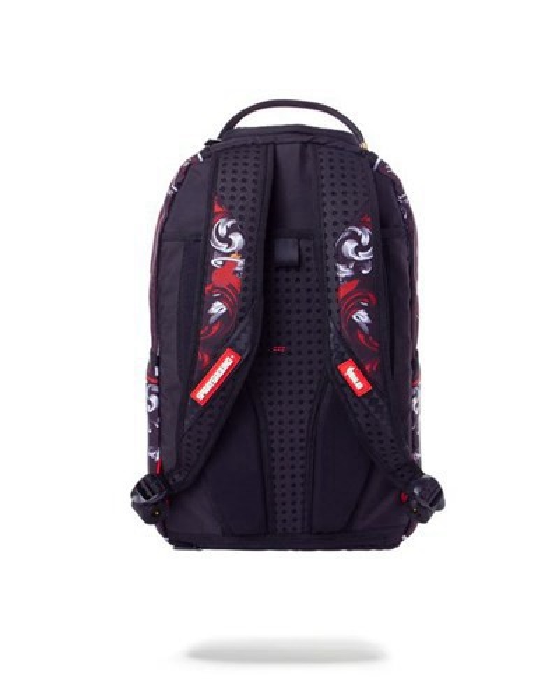 Red Sprayground Nba Butler Money Backpacks | 92513-NZOU