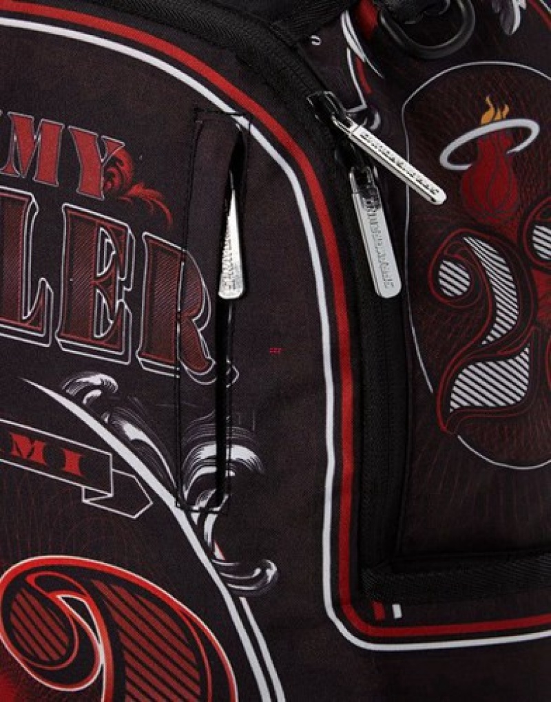 Red Sprayground Nba Butler Money Backpacks | 92513-NZOU