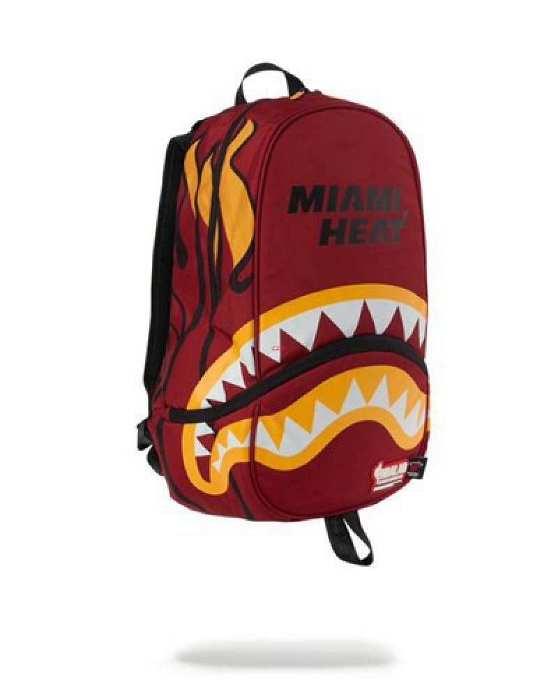 Red Sprayground Nbalab: Miami Heat Trainer Backpacks | 52061-NAOG