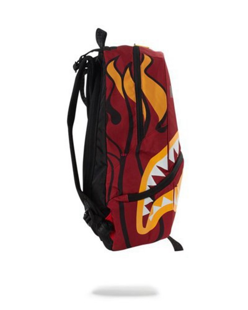 Red Sprayground Nbalab: Miami Heat Trainer Backpacks | 52061-NAOG