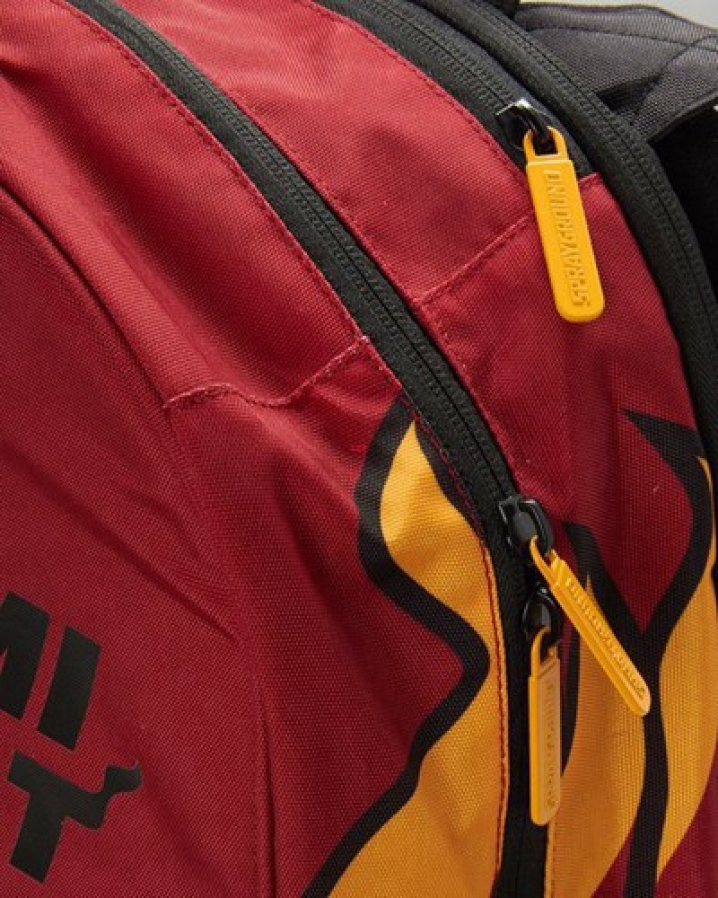 Red Sprayground Nbalab: Miami Heat Trainer Backpacks | 52061-NAOG