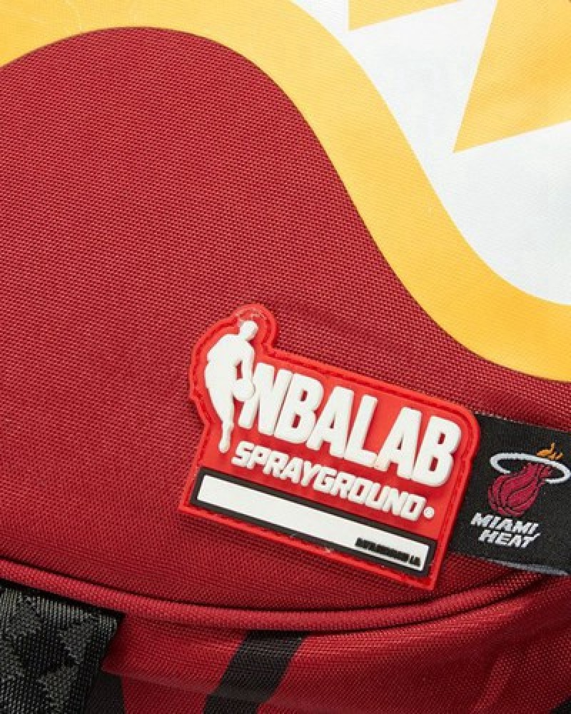 Red Sprayground Nbalab: Miami Heat Trainer Backpacks | 52061-NAOG