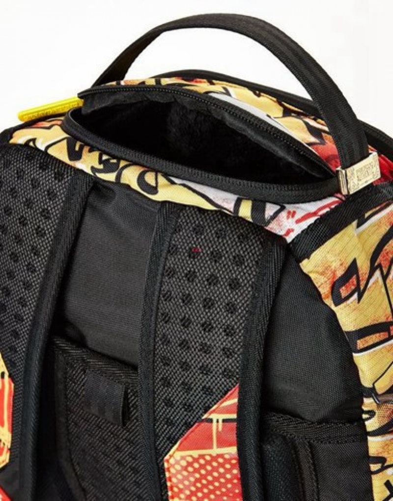 Red Sprayground Pikachu On The Run Backpacks | 51094-RCTD