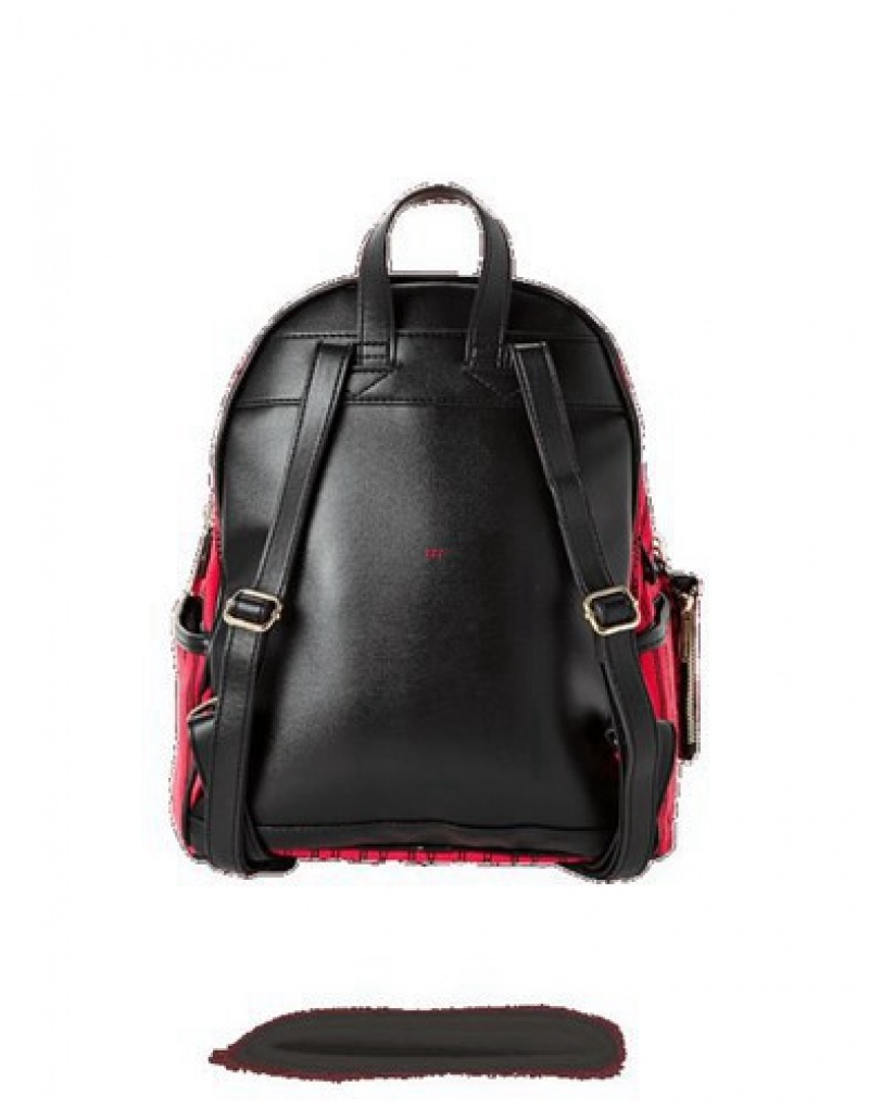 Red Sprayground Pink Reverse Sharks In Paris Savage Backpacks | 96041-BERA