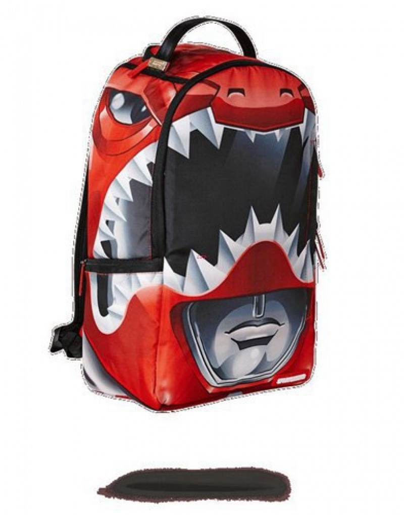 Red Sprayground Ranger Helmet Backpacks | 65281-FXML