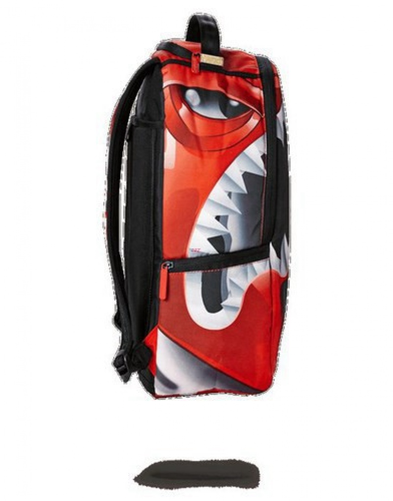 Red Sprayground Ranger Helmet Backpacks | 65281-FXML