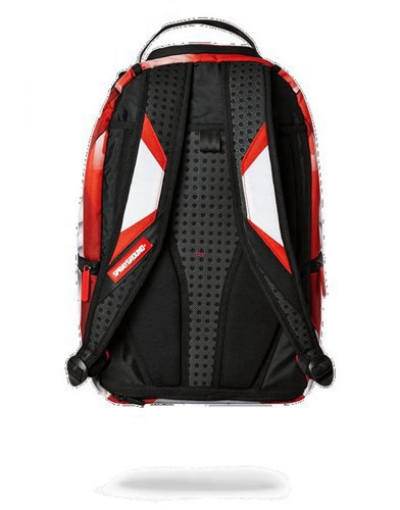 Red Sprayground Ranger Helmet Backpacks | 65281-FXML