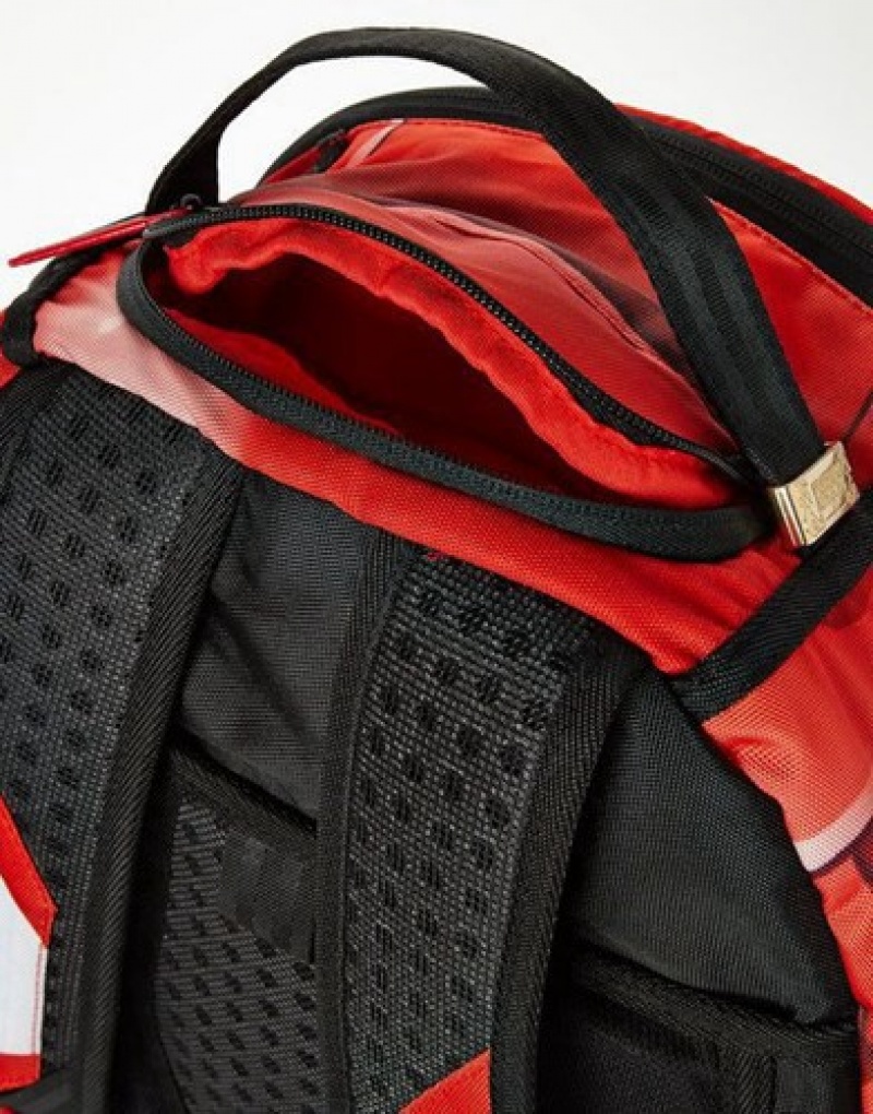 Red Sprayground Ranger Helmet Backpacks | 65281-FXML