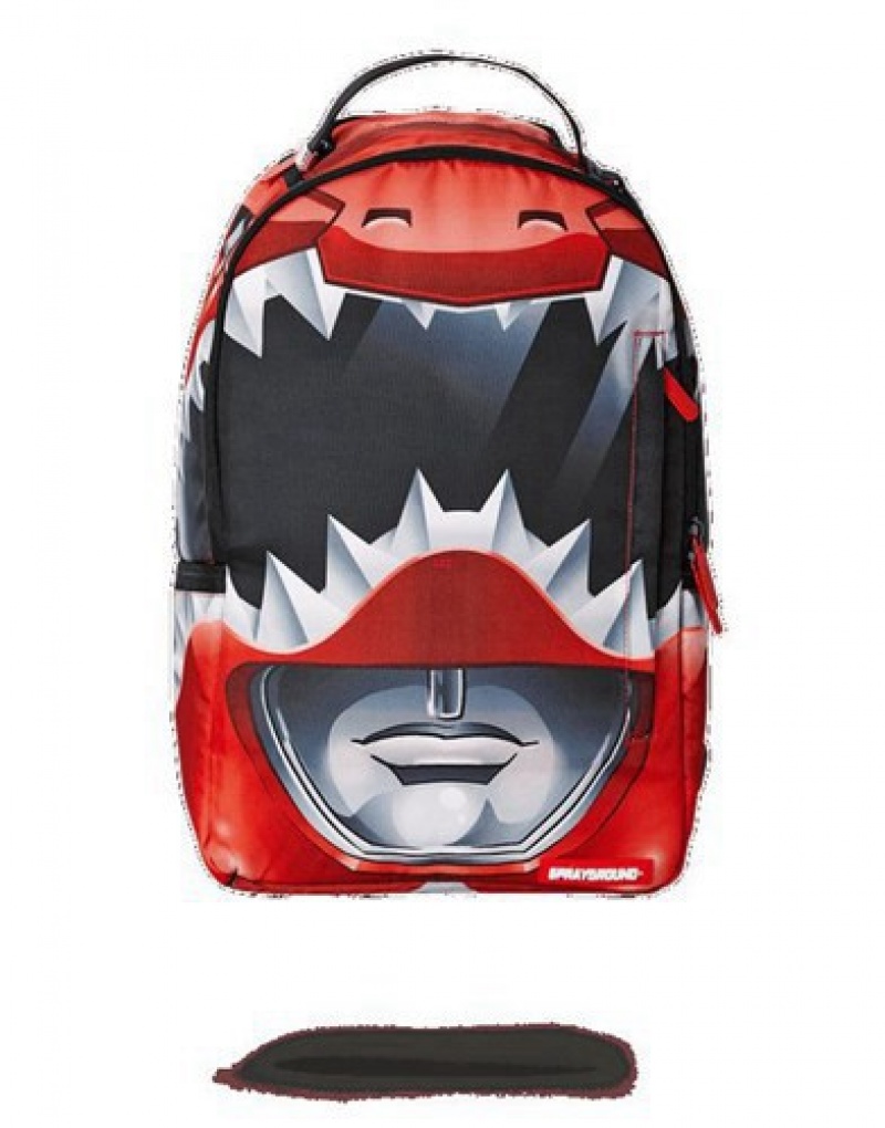 Red Sprayground Ranger Helmet Backpacks | 65281-FXML