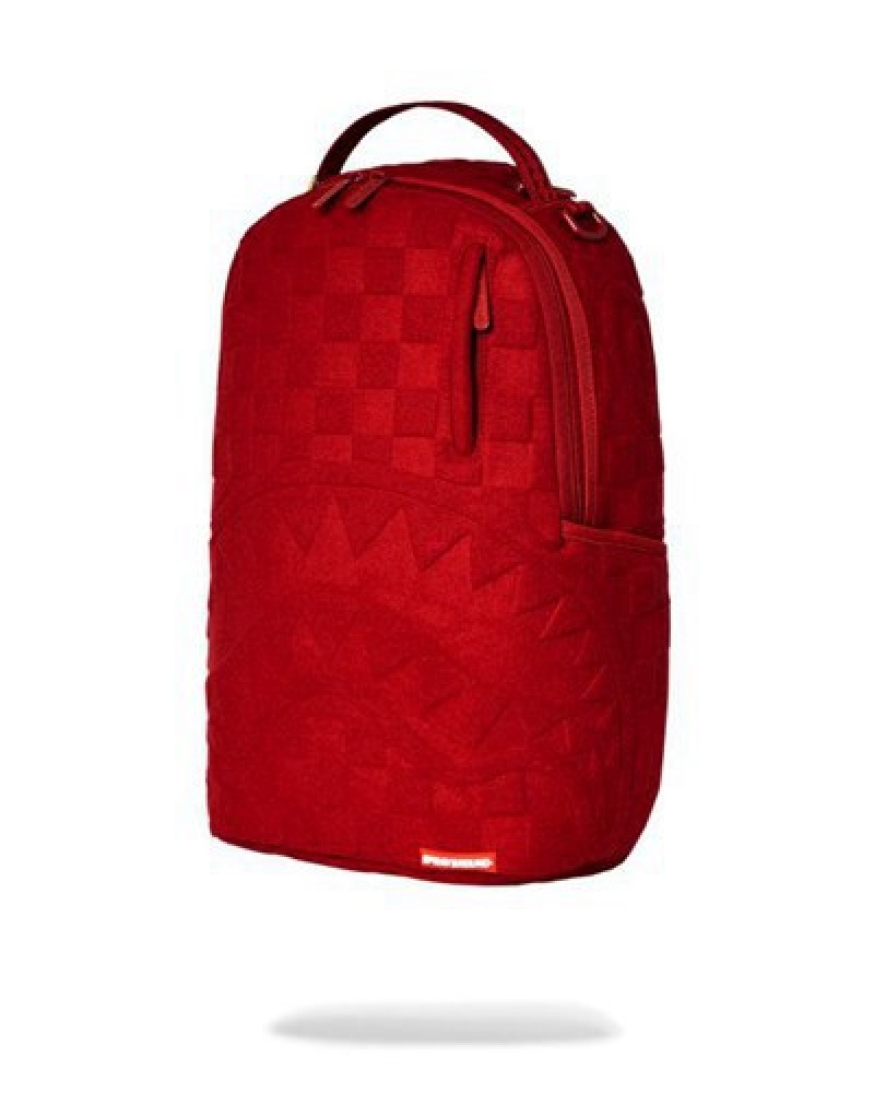 Red Sprayground Revved Up Backpacks | 68102-NTSW