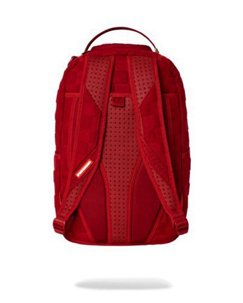 Red Sprayground Revved Up Backpacks | 68102-NTSW