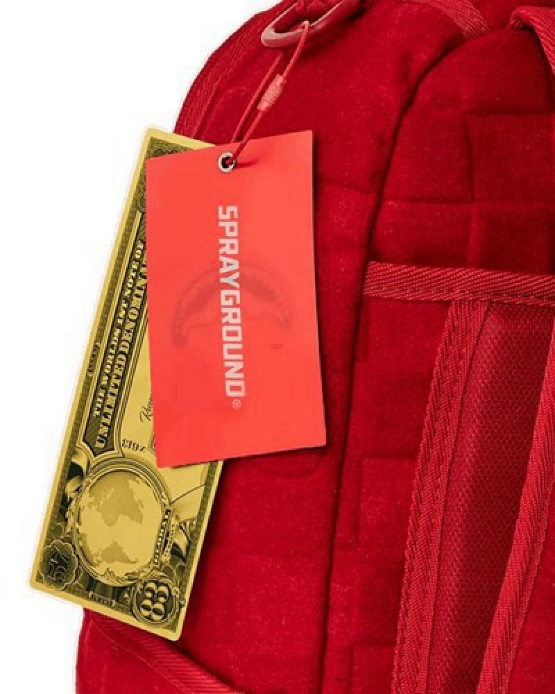 Red Sprayground Revved Up Backpacks | 68102-NTSW