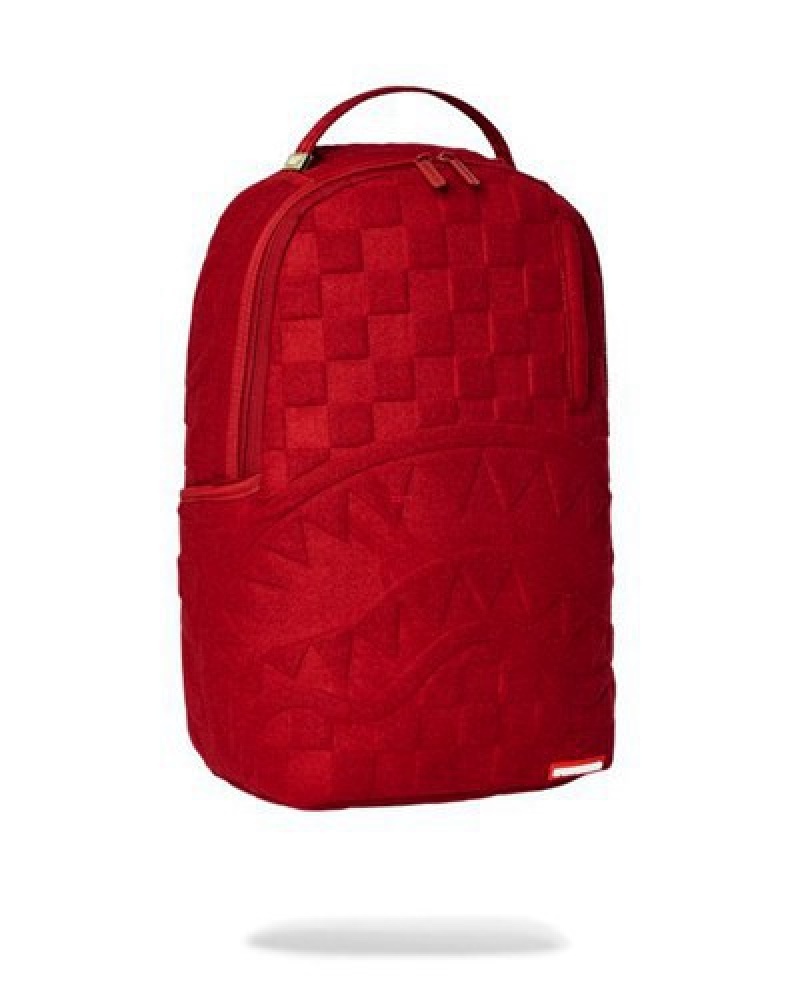 Red Sprayground Revved Up Backpacks | 68102-NTSW