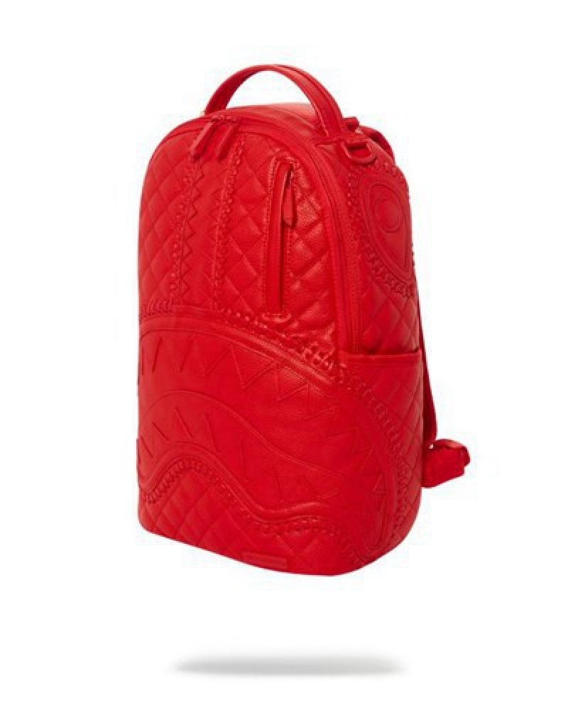 Red Sprayground Riviera (Dlxv) Backpacks | 08157-SKAO