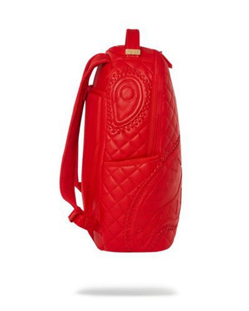 Red Sprayground Riviera (Dlxv) Backpacks | 08157-SKAO