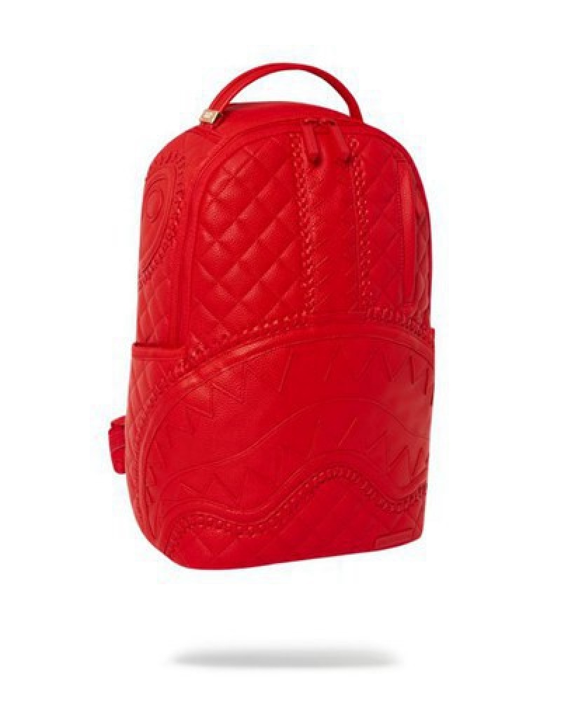 Red Sprayground Riviera (Dlxv) Backpacks | 08157-SKAO