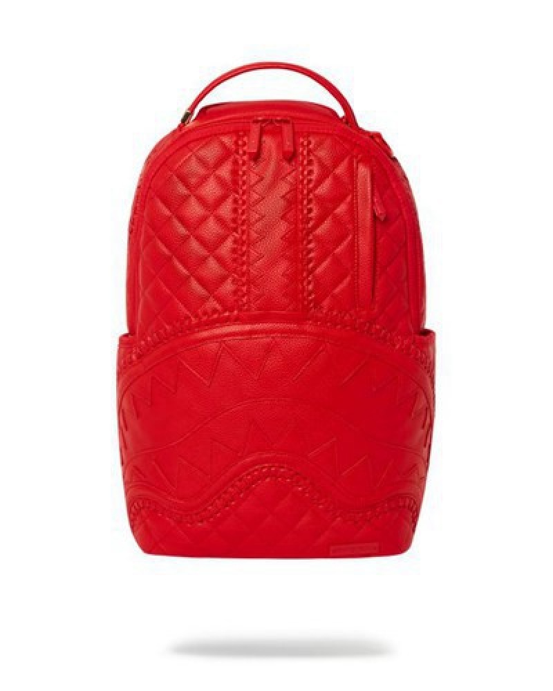 Red Sprayground Riviera (Dlxv) Backpacks | 08157-SKAO