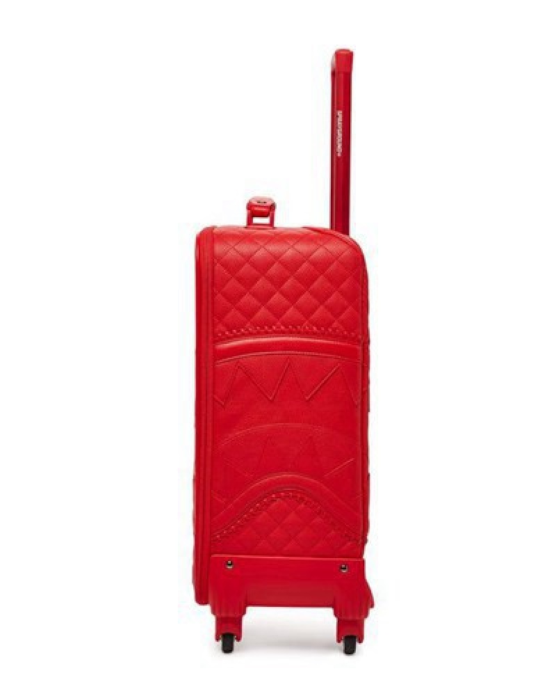 Red Sprayground Riviera Jetsetter Carry-on Luggage | 74801-EOFS