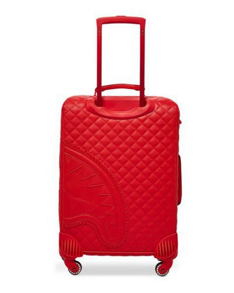 Red Sprayground Riviera Jetsetter Carry-on Luggage | 74801-EOFS