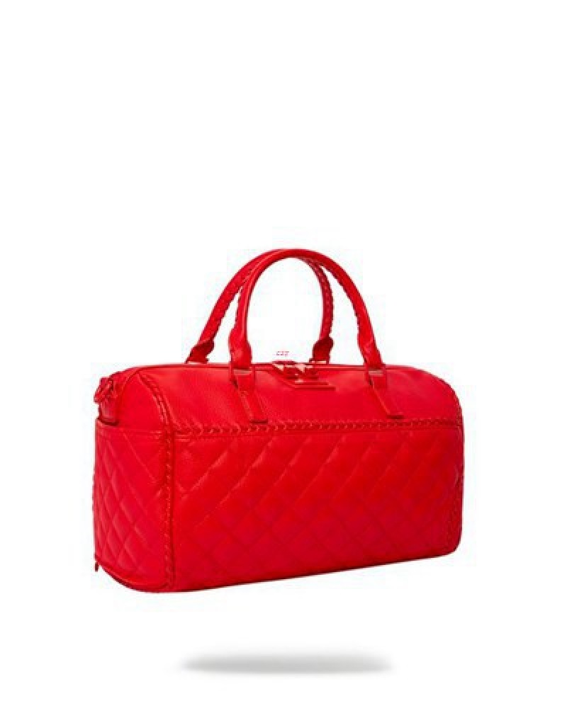 Red Sprayground Riviera Mini Duffle Bags | 29156-DIYL