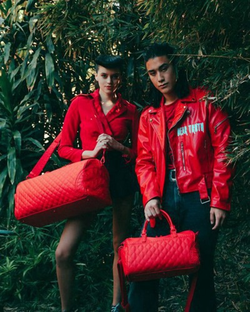 Red Sprayground Riviera Mini Duffle Bags | 29156-DIYL