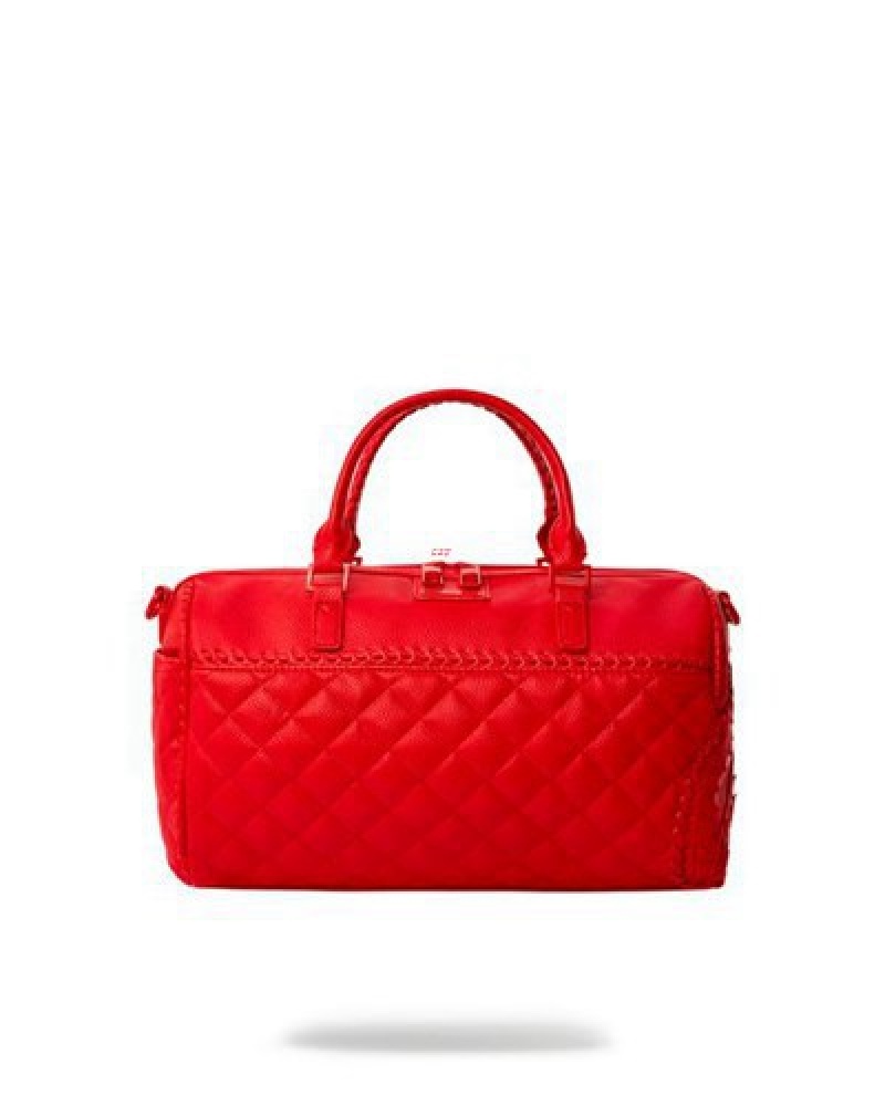 Red Sprayground Riviera Mini Duffle Bags | 29156-DIYL