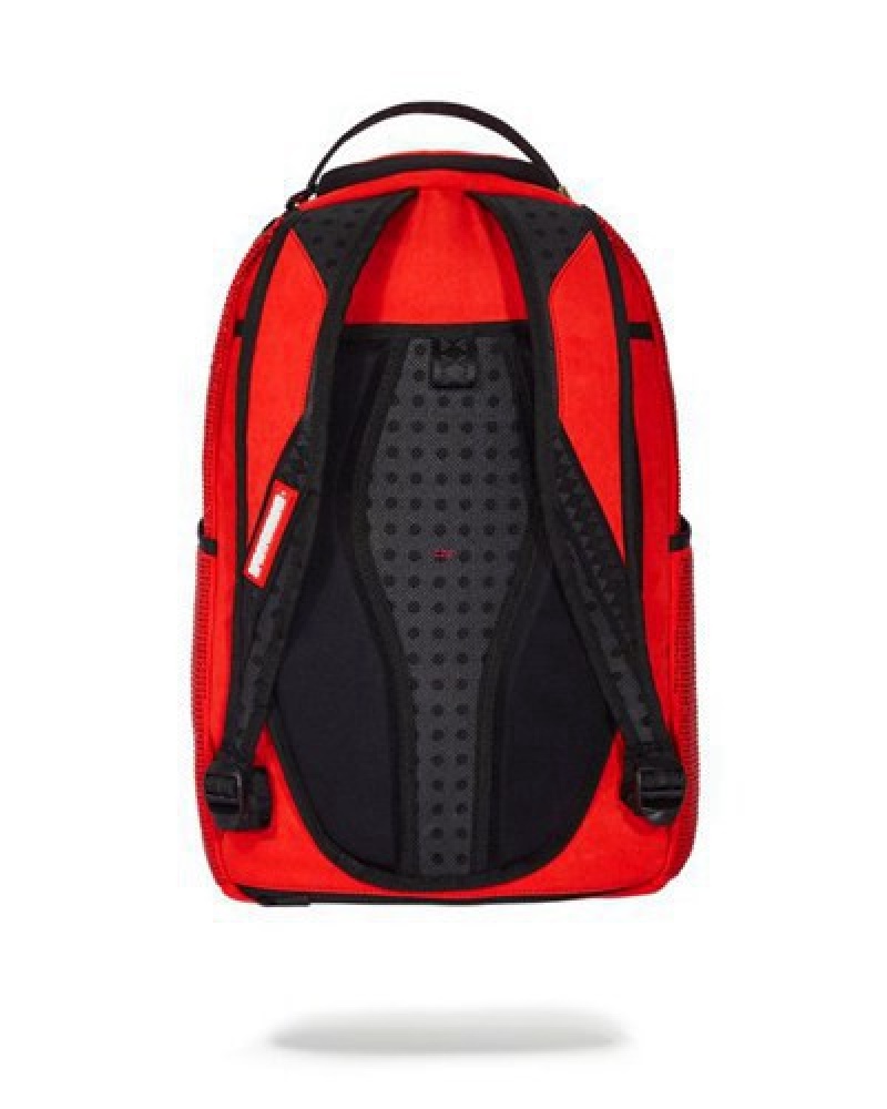 Red Sprayground Rouge Trinity Backpacks | 75890-BIAO