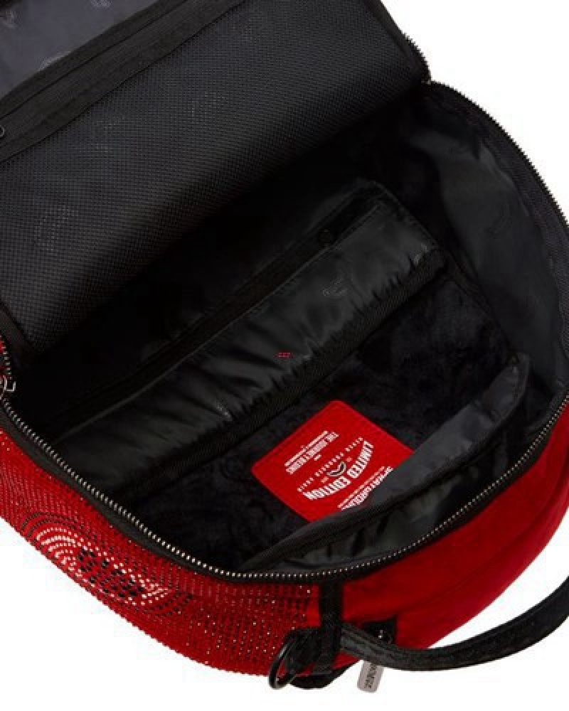 Red Sprayground Rouge Trinity Backpacks | 75890-BIAO