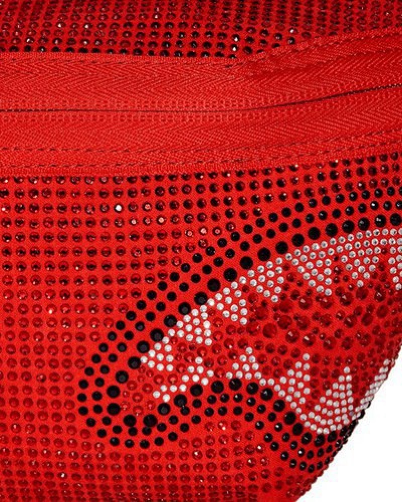 Red Sprayground Rouge Trinity Crossbody Bags | 17956-VEQM