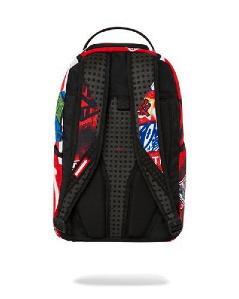 Red Sprayground Rules Dont Apply Backpacks | 98107-QUSC