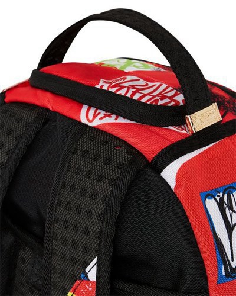 Red Sprayground Rules Dont Apply Backpacks | 98107-QUSC