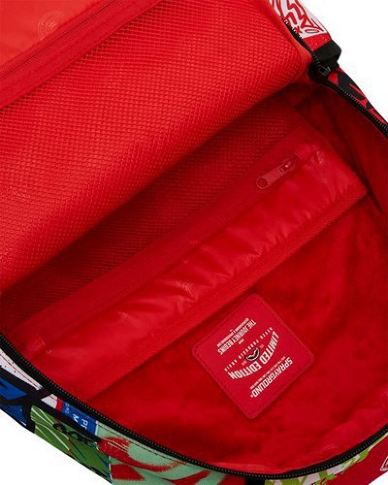 Red Sprayground Rules Dont Apply Backpacks | 98107-QUSC