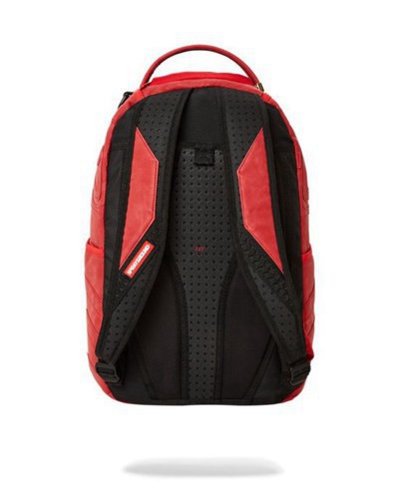 Red Sprayground Skeletal (Dlxv) Backpacks | 03721-OUGD