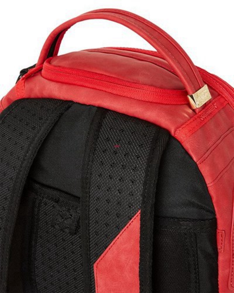 Red Sprayground Skeletal (Dlxv) Backpacks | 03721-OUGD