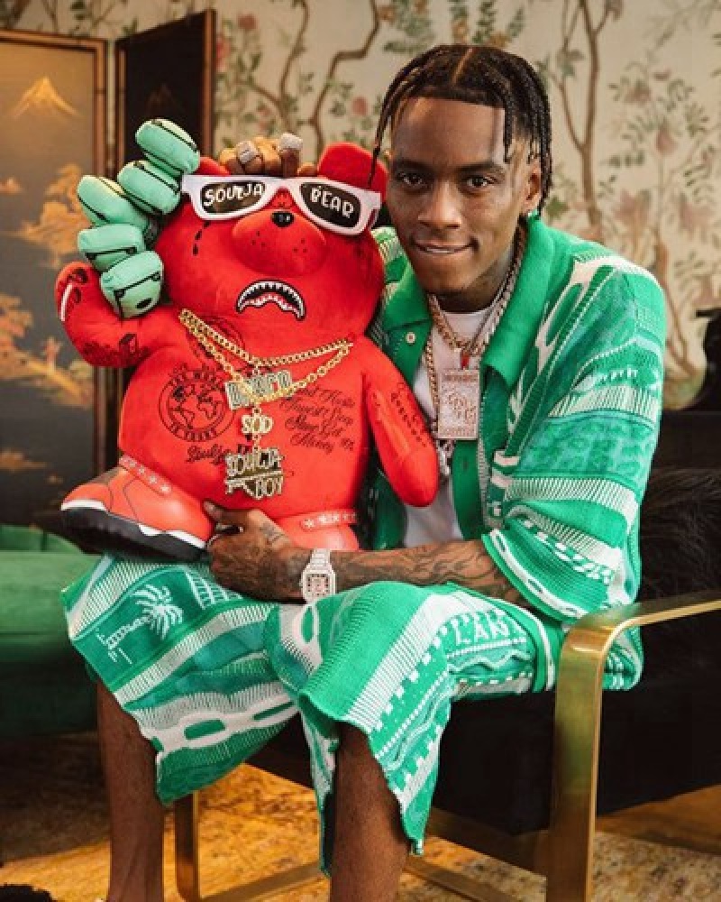 Red Sprayground Soulja Bear Backpacks | 40317-YCFI