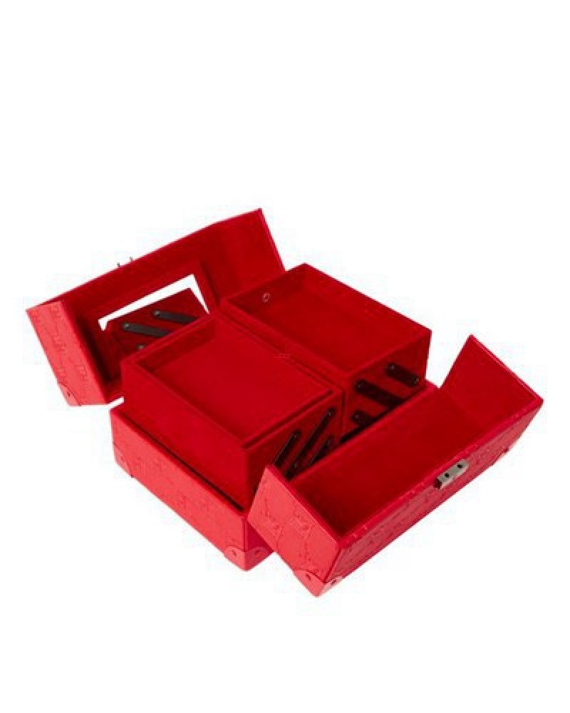 Red Sprayground Soulja Boy Jewelry Case Cases | 48362-XAJB