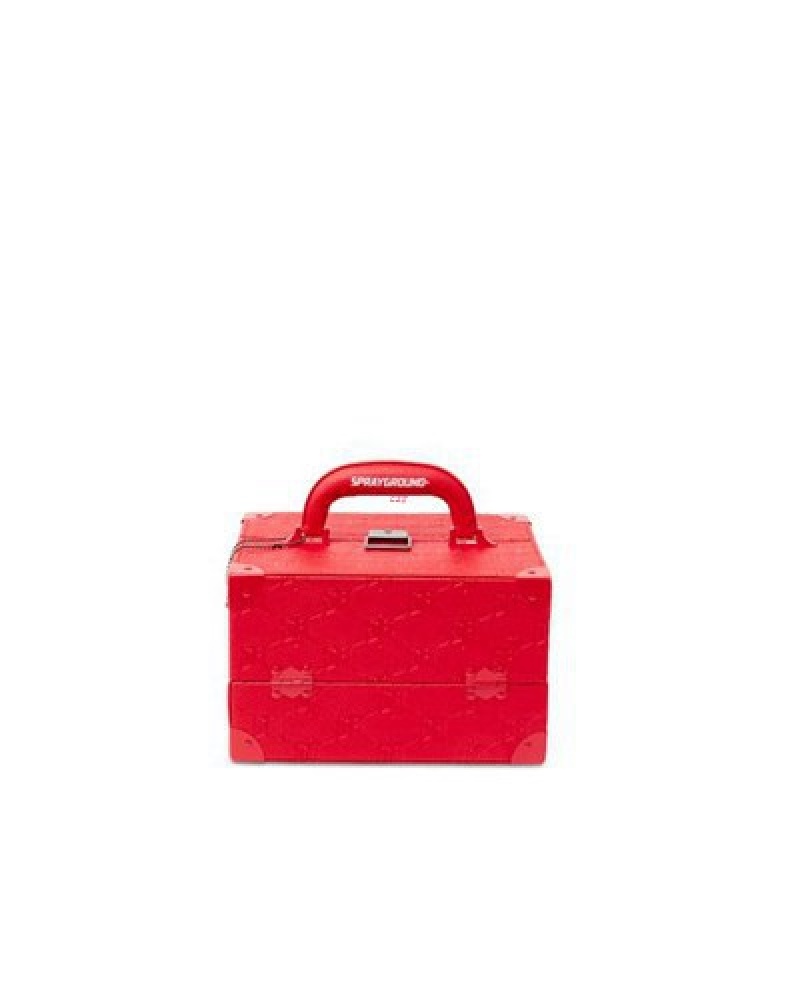 Red Sprayground Soulja Boy Jewelry Case Cases | 48362-XAJB